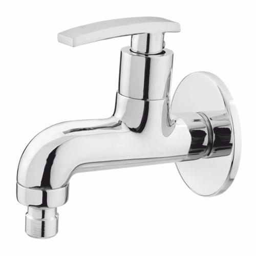 Washing Machine Bib Cock with Wall Flange Chrome